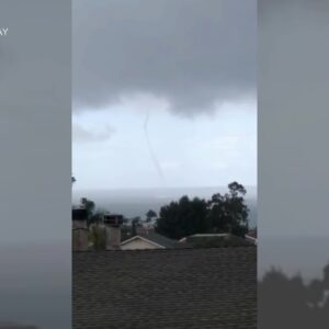 Dana Point water spout captured on video