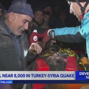 Death tolls nears 8,000 after massive quake in Turkey-Syria