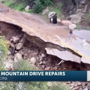 East Mountain Drive repairs road damaged in January storms