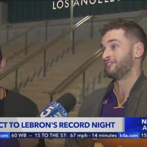 Fans react to LeBron James' record breaking night