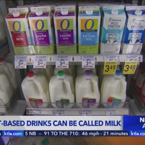 FDA says plant-based drinks CAN be called milk