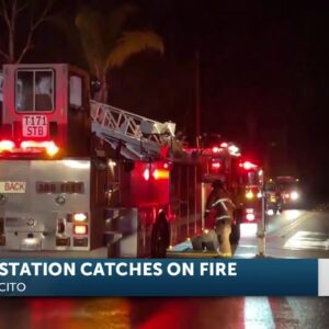 Firefighters extinguish fire at Montecito Fire Station