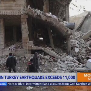 Hope fading as deaths in Turkey, Syria quake pass 11,000
