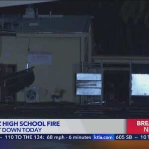 Dominguez High School in Compton shut down after blaze destroys cafeteria