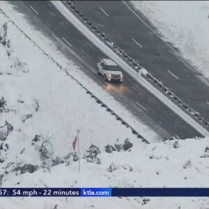 Motorists still stranded after snow shuts down Highway 18