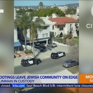 Suspect in custody after 2 Orthodox Jews shot outside synagogues in Los Angeles