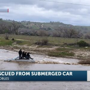 SLO County Fire conducts rescue of four stranded drivers north of Paso Robles