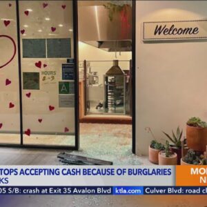 Popular restaurant stops accepting cash because of burglaries