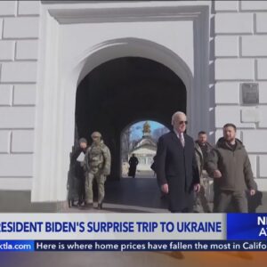 President Biden makes surprise trip Ukraine