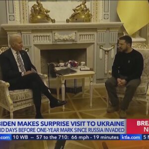 President Biden makes surprise visit to Ukraine
