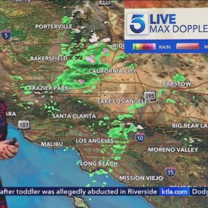Scattered rain showers across the Southland