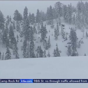 Winter storms brings plenty of snowfall to Big Bear