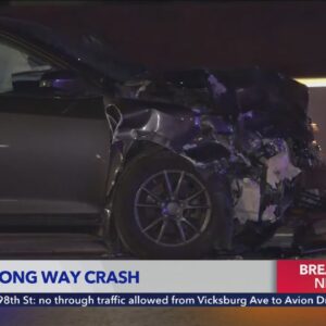 Wrong-way driver killed in crash on 60 Freeway