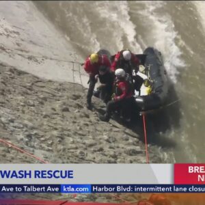 1 rescued from Pacoima Wash