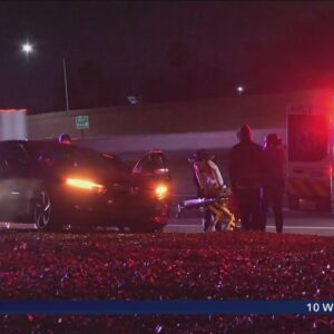 1 wounded in car-to-car shooting on freeway in San Bernardino