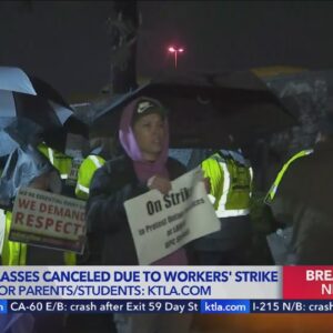 All LAUSD classes canceled as Day 1 of workers' strike begins