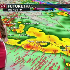 Another Atmospheric River arrives, bringing rain and gusty winds