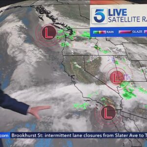 Another round of rain hits Southern California; more mountain snow
