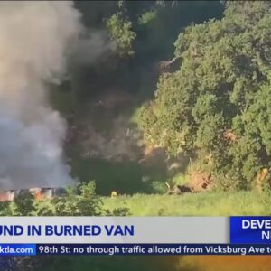 Body found in burned van on remote hiking trail in Woodland Hills