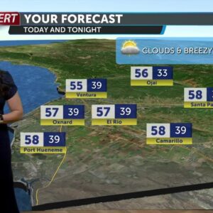 Chilly Monday throughout the region, expect partly cloudy skies