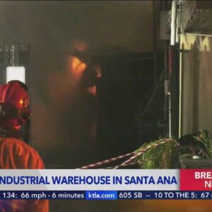 Crews battle 3-alarm structure fire in Orange County