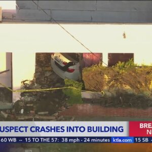 Driver crashes into building following high-speed pursuit in Hyde Park