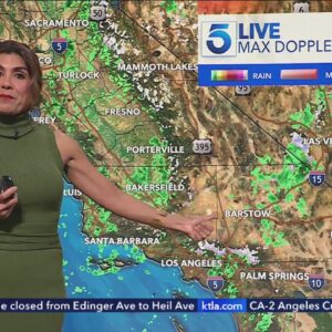 KTLA 5 NEWS Team Weather Coverage: Rains, high winds to dissipate; crews start the clean up