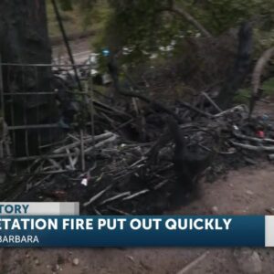Encampment fire causes temporary closure of freeway exit