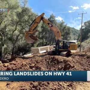 Traffic crews make progress as work continues on Highway 41 slide removal
