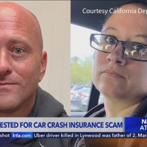 Southern California couple arrested, accused of intentional car crash scams