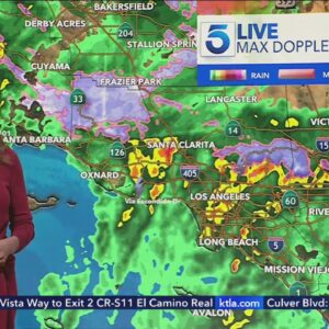 KTLA 5 News Team Weather Coverage: Spring storm soaks SoCal