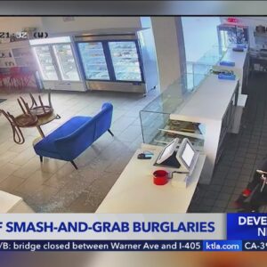 LAPD investigating several smash-and-grab robberies
