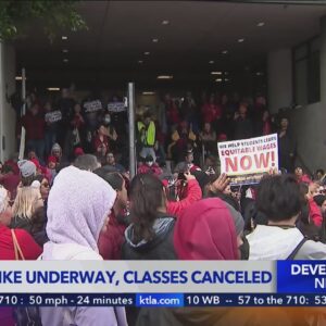 LAUSD classes cancelled amid workers strike