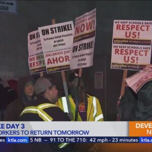 LAUSD employee strike hits three-day mark