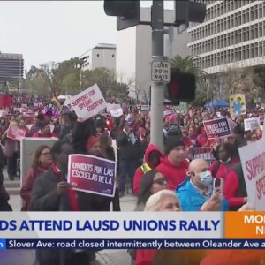 LAUSD unions to strike for 3 days next week, forcing closure of schools