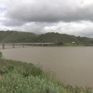 Often-dry Twitchell Reservoir east of Santa Maria filling up to dramatically high level