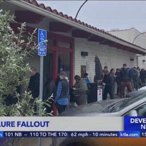 Local fallout after bank in California fails