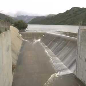 Lopez Lake reaches 100% capacity, spills for the first time in 25 years