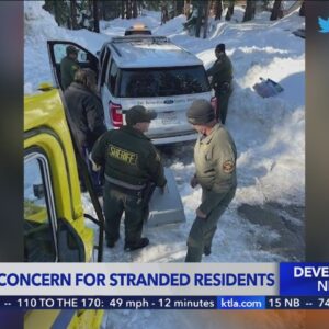 Many residents in San Bernardino County Mountains still stranded
