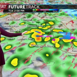 A strong storm with moderate rain and high winds will hit the region Tuesday, lasting for a ...