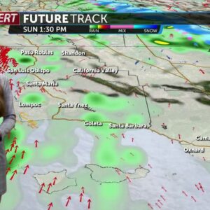 More clouds Saturday, followed by light rain Sunday