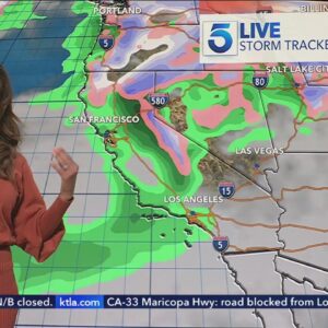 More rainfall forecast for Southern California near week's end