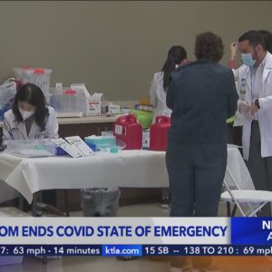 Newsom ends California's COVID state of emergency