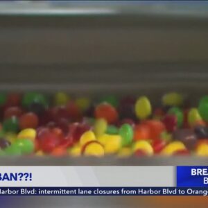 California bill would ban the sale of Skittles, Hot Tamales & other food items