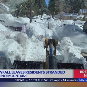 Help slow to arrive in snowed-in Southern California mountain communities
