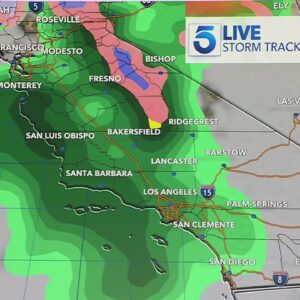Rainfall headed to Southern California