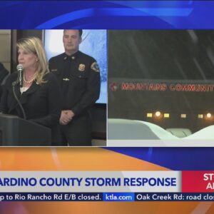 San Bernardino County address mountain snow crises