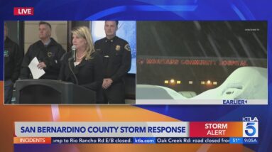 San Bernardino County address mountain snow crises