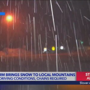 Spring storm brings snow to local mountains