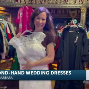Local entrepreneur prepares for wedding season with dozens of vintage gowns spanning a ...